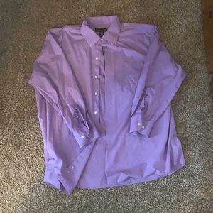 Alaxander Julian purple button up dress shirt